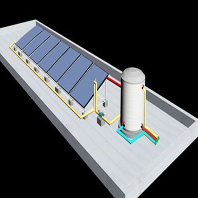 医院太阳能热水工程安装